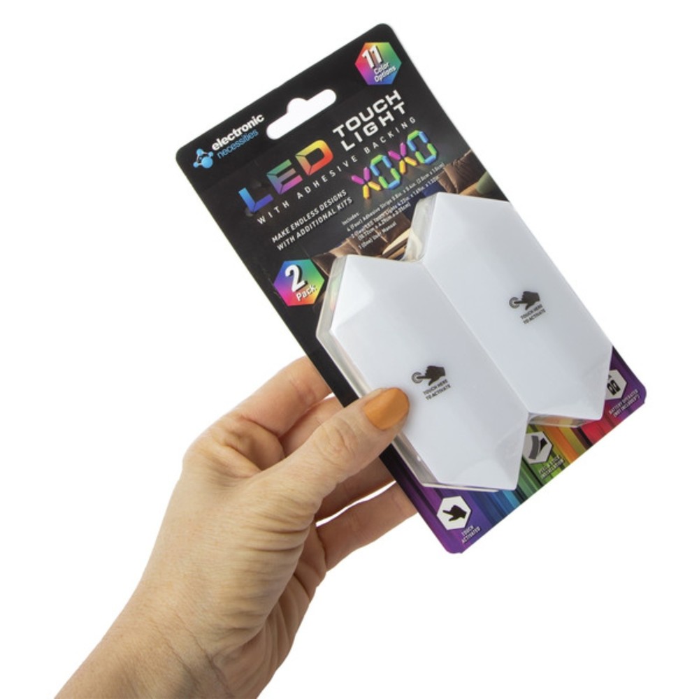 electronic necessities Long Hexagon Touch-Activated LED Lights - Multi-Color